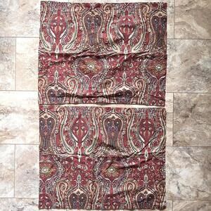 Set Of 2 LRL Ralph Lauren Nantucket Red Paisley Standard Pillowcase